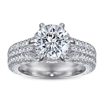 Luxus Női Gyűrű 925 Sterling Ezüst Gyűrű Luxus, Strasszos Gyűrű Cirkon Menyasszony Gyűrűk, Ékszerek, Kiegészítők Fél