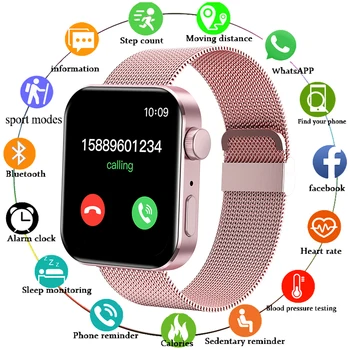 LIGE Nők Smart Óra Bluetooth hívás Zene Fitness Tracker pulzusmérő Sport Vízálló Férfi Smartwatch Egyéni Óra Arca