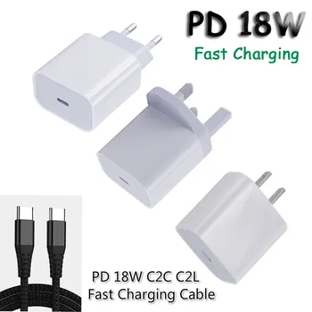 18W USB-C PD Töltő Gyors Töltő C Típusú Világítás Quick Charge 3.0 4.0 Szalag C Töltő Kábel iPhone 11 Pro X XR XS 8 Plusz