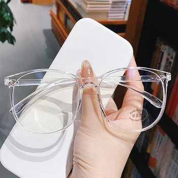 Divat Kerek Szemüveg Nő Vintage Túlméretezett Keret Optikai Szemüveg, Víztiszta Lencse Szemüveg Retro Nagy Méretű Átlátszó Gafas
