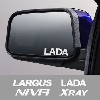 4DB Autó Visszapillantó Tükörben Tükröződő Grafikus Vinyl Matricák Lada Xray Largus Niva Auto Tükör Dekorációs Matricák Tartozékok