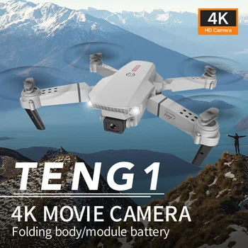 TENG 1 Összecsukható Mini UAV HD légifényképezés 4K Kamera Quadcopter Dual Kamera Helikopter Diy Drón Kit Távoli