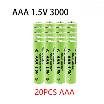 Teljesen új, AAA akkumulátor 3000mAh 1,5 V-os alkáli AAA távirányító, játék, újratölthető akkumulátor fény akkumulátor nagy kapacitású, hosszú élet