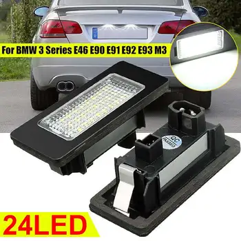 Led Autó Rendszáma Lámpa BMW E39 M5 E70 E71 X5 X6 E60 M5 E90 E92 E93 M3 Hátsó lámpa Rendszámtábla Lámpa Közvetlen Csere
