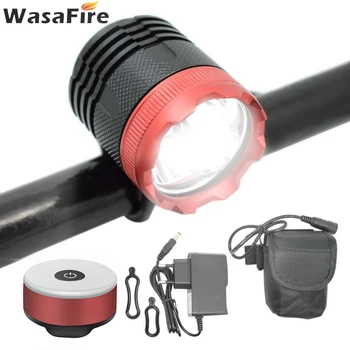 WasaFire 3*T6 LED-Kerékpározás Kerékpár Lámpa Fényszóró Vízálló 6000 Lumen 3 Mód Kerékpár Első Lámpa Biztonsági Lovaglás Zseblámpa