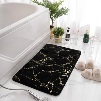 Csúszásgátló szőnyeg szuper nedvszívó zuhanyzós fürdőszoba szőnyeg puha wc emelet mesterséges nyúl szőnyeg, lakberendezési