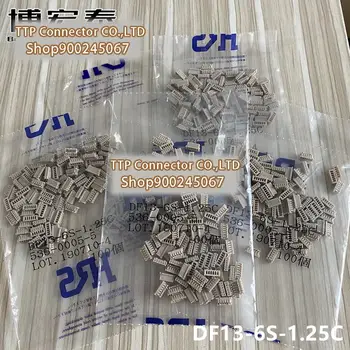 100/sok Csatlakozó DF13-6S-1.25 C Műanyag héj 6P 1.25 mm, 100% Új, Origianl