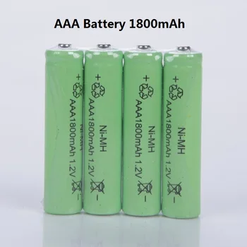 24pcs/sok AAA akkumulátor 1800mAh Ni-MH AAA újratölthető akkumulátorok