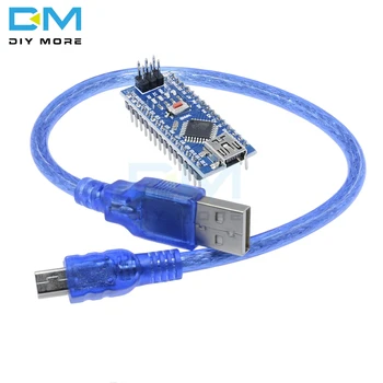 ATmega328 ATmega328P CH340g CH340 Nano V3.0 3.0 Mini USB Driver 5V 16M 16MHZ Micro Controller Testület Az Arduino Modul Usb Kábel