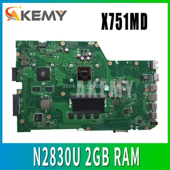 X751MD alaplap N2830U 2GB RAM REV:2.0 ASUS X751M X751MD X751MJ K751M laptop alaplap X751MD alaplap teszt 100% - os az ok gombra