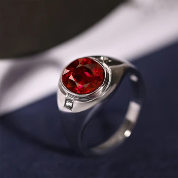Új Divat A Fehér Zafír Gyűrű, Kiváló Minőségű Tömör Női Esküvői Ruby Drágakő Gyűrű Ékszer Soha Nem Fakul Ékszerek