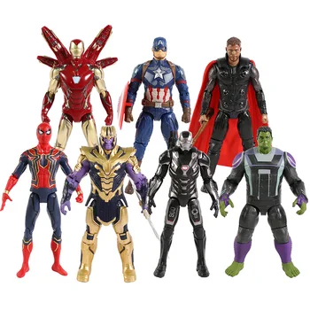 Marvel Pókember, Vasember, Amerika Kapitány, Thor, Hulk Háborús Gépezet Thanos 7