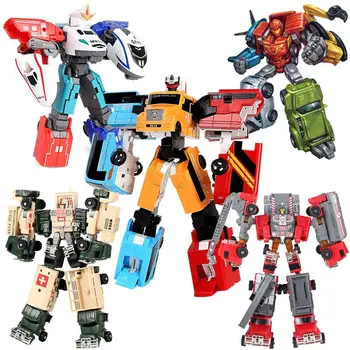 5 Az 1-Ben Transformers Robot Játék Autó Robot Mozgatható Akció, Baba Robot Modell Játék Szét Játékautó Gyermek Szülinapi Játék Robot Ajándék