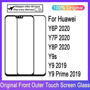 LCD Touch Panel Üveg Huawei Y6P Y7P Y8P 2020 Y9S Y9 2019 Y9 Miniszterelnök 2019 Első Képernyőn Külső Üveg Lencse Csere
