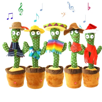 Aranyos Beszél Kaktusz Figura Játék Felvétel Ismétlés Játék Aranyos Kaktusz Játék a Gyermekek Oktatási Ajándék Játék Qingwu Kaktusz
