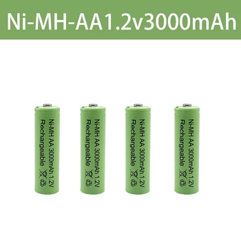 lote 1,2 V 3000 mAh NI-MH AA Előre cargado bateras recargables NI-MH recargable AA batera para park micrfono de la cmara