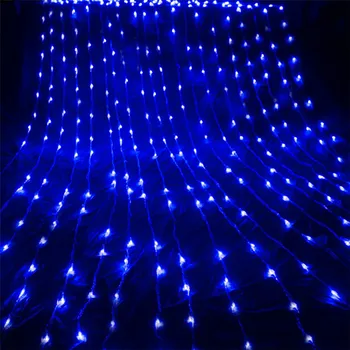 BEIAIDI 3x3M 320LED Vízesés Függöny Jégcsap LED String Fény Esküvő Party Karácsonyi Dekoráció Víz Áramlási Tündér String Garland