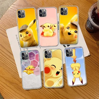 Anime P-Pokemons-Pikachue Telefon tok Iphone 13 Pro Max Apple 11 12 Mini SE 2020 X XS XR 8 7 Plus 6 6 5 5 Fedél Shell coque közelében