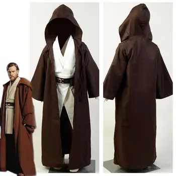 Csillag Jedi Obi-Wan Kenobi Cosplay Jelmez Egységes Ruhát, Öltönyt Gyerekek Gyermek Ver Halloween Farsang teljes készlet