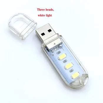 Mini USB LED-1db Hordozható asztali Lámpa haza Kemping LED-es Éjszakai fény Teljesítmény Bank PC Laptop Könyv asztal olvasólámpa