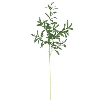 Olive Branch-Virág Csokor vezetékhossza legfeljebb 95 cm lehet Műanyag 37ft Magas 1db Szimuláció Esküvői Dekoráció Zöld Növényi Levél