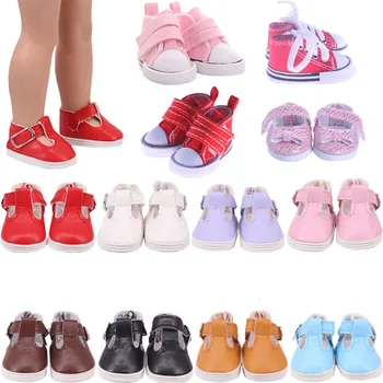Baba Ruhák, Cipők, 5 CM-es Cipő Üreges Gomb Lapos Cipőt, 14 Hüvelykes Babák Baba Kiegészítők Lány Játék Ajándékok