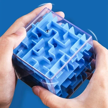 Laberinto 3D-s Labirintus Kocka Agy Puzzle Gyerekeknek Játékokat, a Szorongás, a Stressz Enyhítésére Juegos Antiestres Zauberwürfel Kotska Antystresowa
