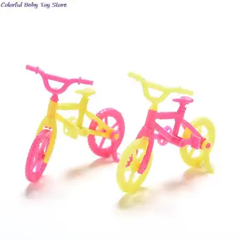 1 Db Új Műanyag Mini Kerékpár Babák Lány Játék Baba Kiegészítők Magas Minőségű
