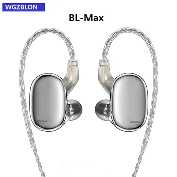 BLON BL-Max Fülhallgató 10mm Szén +6mm Könnyű Kettős Dinamikus Vezető Vezetékes HIFI Fejhallgató Fülhallgató Fülbe Monitor-t max bl03
