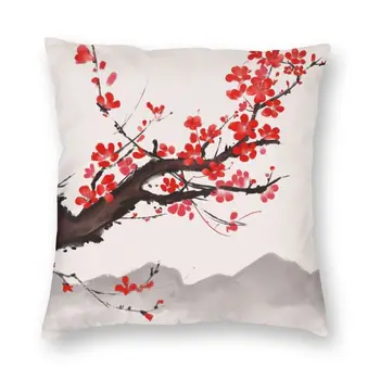 Divat cseresznyevirág Párnát Esetben Haza Dekoratív Sakura Virág, Virágok párnahuzat Pillowcover Nappali