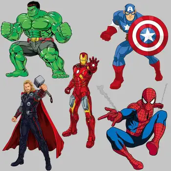 Marvel Avengers Vasalás Foltok Disney Forró Transzferek Ruha Javítás Cartoon DIY Ruha Varrás Táska Decration Matrica Ajándék