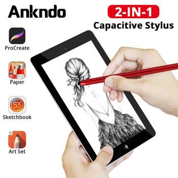 ANKNDO 2in1 Stylus Pen Touch Kapacitív Toll Samsung S2 Notebook Felület Toll Jegyzettömb, Toll Xiaomi Pad Képernyő Toll Rajz