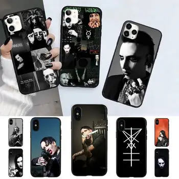 Marilyn Manson Telefon tok iPhone 11 12 13 mini pro XS MAX 8 7 6 6 Plusz X 5S SE 2020 XR-ügy