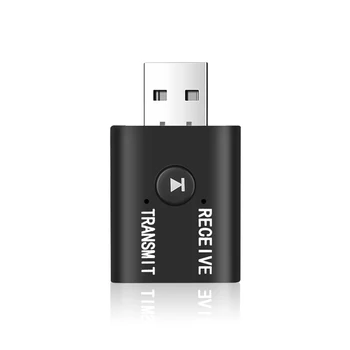 Vezeték nélküli 2 In1 USB AUX Bluetooth-Kompatibilis Adapter 5.0 Adó-Vevőkészülék Audio Vezeték nélküli Adapter Laptop, TV, SZÁMÍTÓGÉP