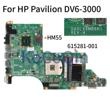 Laptop Alaplap HP Pavilion DV6 DV6-3000 615281-001 Notebook Alaplap DA0LX6MB6D0 DA0LX6MB6H1 HM55 DDR3