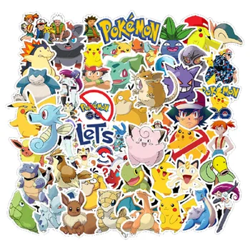 10/30/50/100 Pokémon Anime Graffiti Matricák Pvc, Vízálló Matrica Bőrönd Bukósisak Motoros Gitár Gördeszka Klasszikus Játék