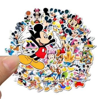 50pcs Disney Rajzfilm Mickey Vízálló Naptej Csomagokat Gitár Notebook Trolley Autó Matrica Gyerekeknek Ajándék