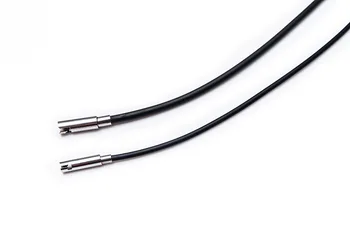 MANGOSKY 2-3mm Fekete A szilikon-lánc Kábel/String Medál, Nyaklánc Készítése+Bajonett Kapcsok DIY Ékszerek