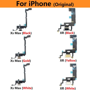 100% Eredeti, Új, USB Töltő Csatlakozó Tábla Flex Kábel Iphone XR XS Max 12 Pro Max Töltő Port Csatlakozó Mikrofon