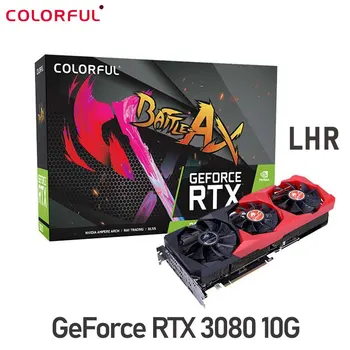Színes Raphic Kártya GeForce RTX 3080 10G VONAT GDDR6X Grafikus Kártyák 320-kicsit DP, HDMI-Kompatibilis PCI-E 4.0 GPU JÁTÉK Video Kártya
