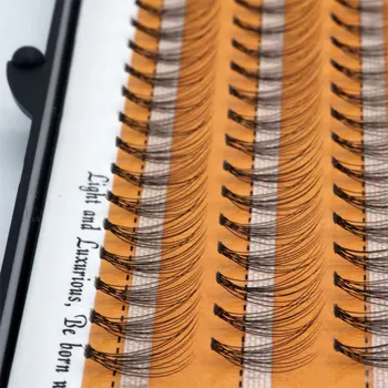Liyatton szépségszalon szempillák természetes C-curl kézzel készített egyedi szempilla extensions készletek 6-14 mm hossz