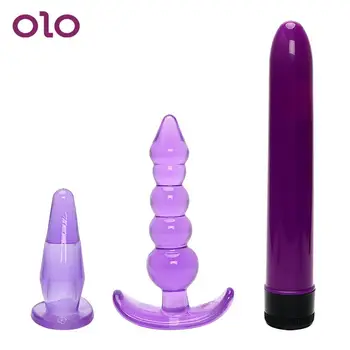 OLO 3PCS G-pontot Serkentik a Butt Plug Felnőtt Szexuális Játékszerek Prosztata Masszázs Felnőtt Termék Anális Gyöngyök Dildó Vibrátor a Nők