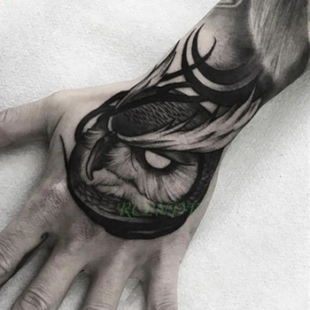 Vízálló Ideiglenes Tetoválás Matrica bagoly madár, állat Hamis Tatto Flash Tetoválás Kezét, Karját, közepes méretű művészi Tetoválás a fiú Nők, Férfiak