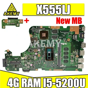 Akemy X555LD 4G/I5-5200U/MINT GT920M/2G alaplapja REV3.6 Asus X555LJ X555LB X555LF X555LD X555L VM590L laptop alaplap