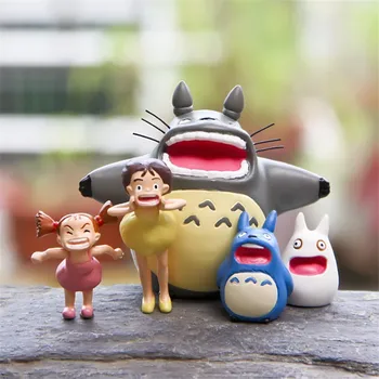 5db/set mély kék tengeren # Totoro Lehet, Kék Totoro Lány Jizha Figurák Gyerekeknek Ajándék