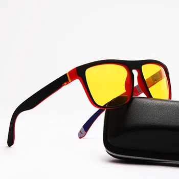1DB Férfi éjjellátó Szemüveg Nők Polarizált Napszemüveg Sárga Lencse Anti-Vakító fény Szemüveg Éjszakai vezetéshez Napszemüveg Szemüveg UV400