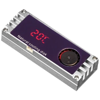 M2 SSD Hűtőborda Hűvösebb Hőmérséklet Digitális Kijelző OLED M. 2 2280 NVME SSD-ssd Merevlemez Radiátor Hő