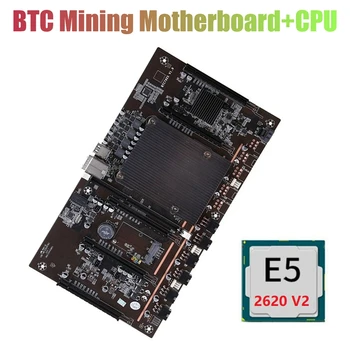 X79 BTC Bányászati Alaplap H61 a E5-2620 V2 CPU 5X PCI-express 8X LGA 2011, DDR3 Támogatás 3060 3080 GPU BTC Bányász Bányász