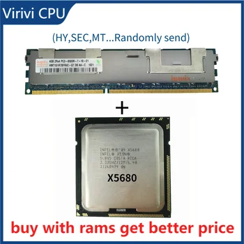 DDR3 4G Szerver ram hűtőborda 1066mhz memóriával rendelkező X5680 3.33 GHz LGA 1366 12MB L3 Cache Hat server Core CPU processzor