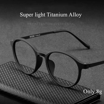 Új Női Retro Kerek Szemüveg Keret Ultrakönnyű Titán Ötvözet A Férfiak Rövidlátás Szemüveg Optikai Receptet Szemüveg Rövidlátás Keret